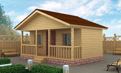 Небольшой дачный дом ДД-01