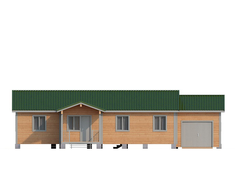 Одноэтажный дом с гаражом КА-128