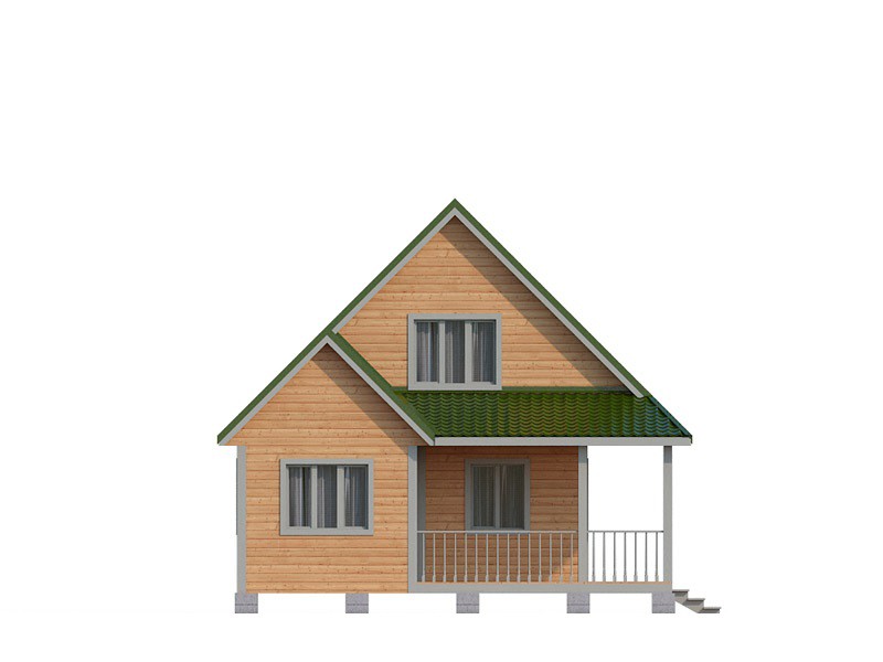 Деревянный дом из бруса КА-130