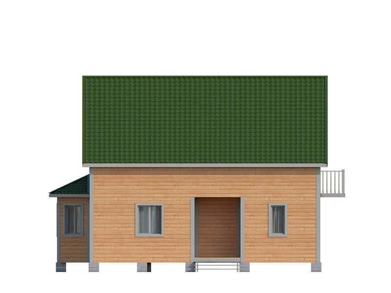 Деревянный коттедж из бруса КА-131