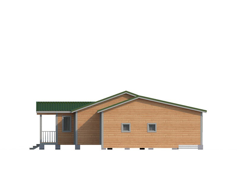 Одноэтажный дом с гаражом КА-128