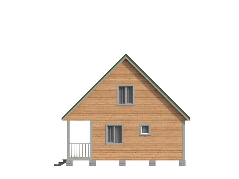 Деревянный дом из бруса КА-130