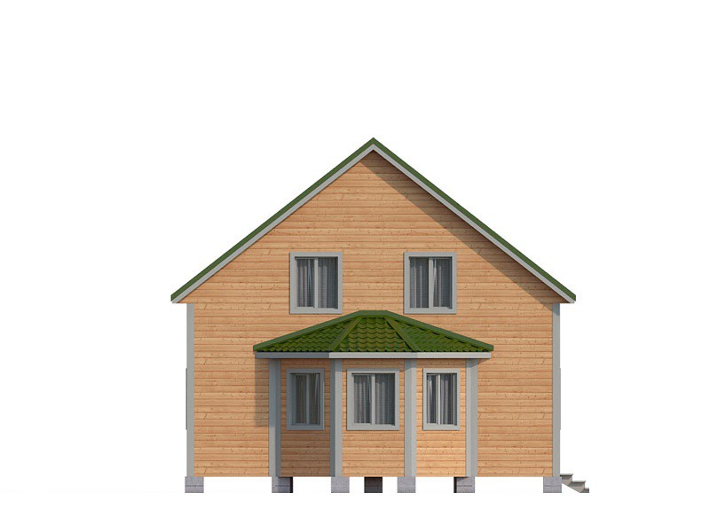 Деревянный коттедж из бруса КА-131