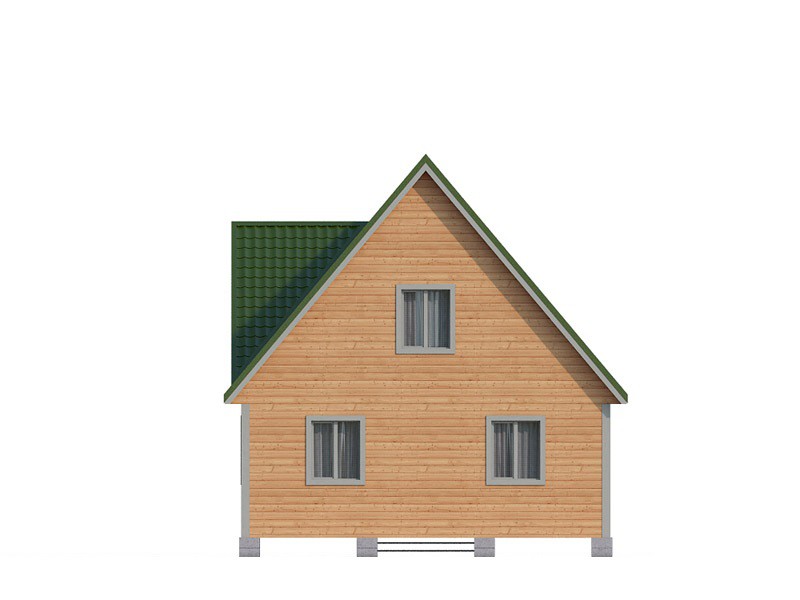 Деревянный дом с верандой КА-132