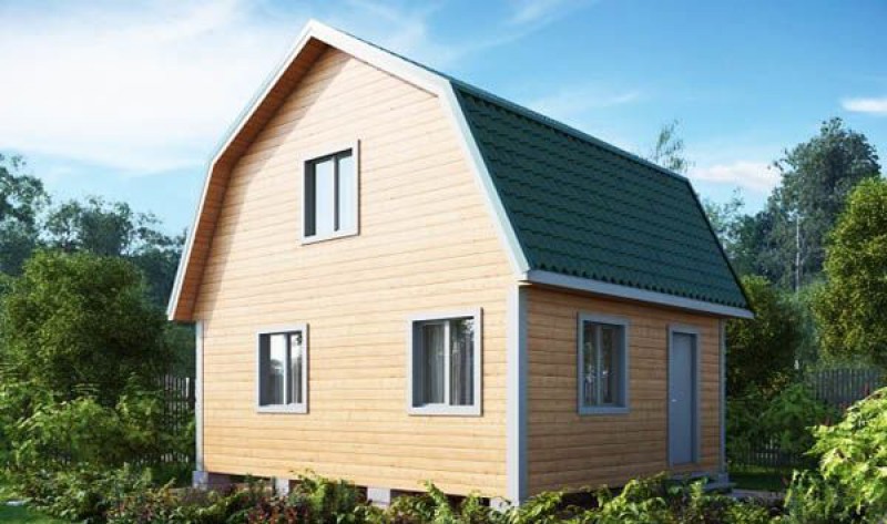 Небольшой коттедж из бруса КА-102