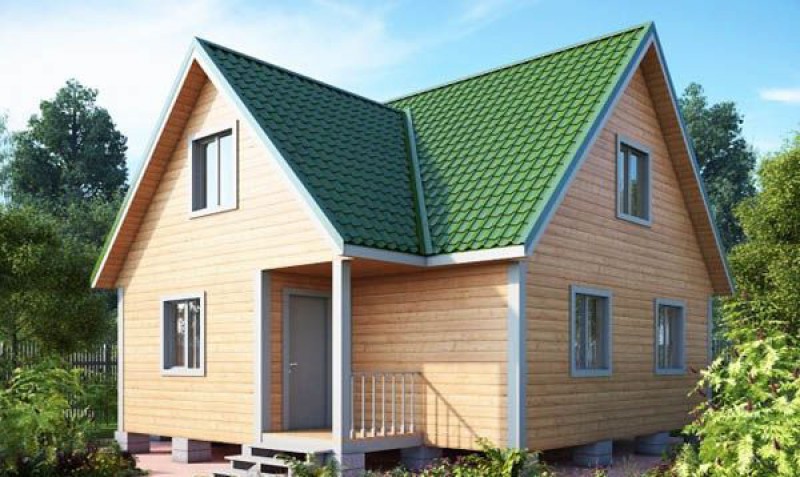 Большой загородный дом из бруса КА-115