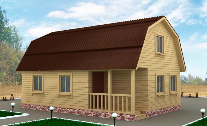 Деревянный домик из бруса ДД-31