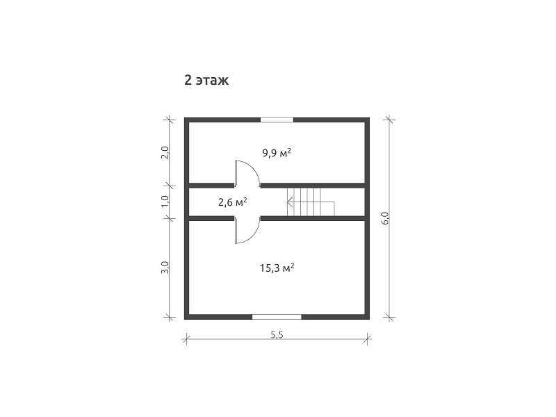 Деревянный дом из бруса КА-130
