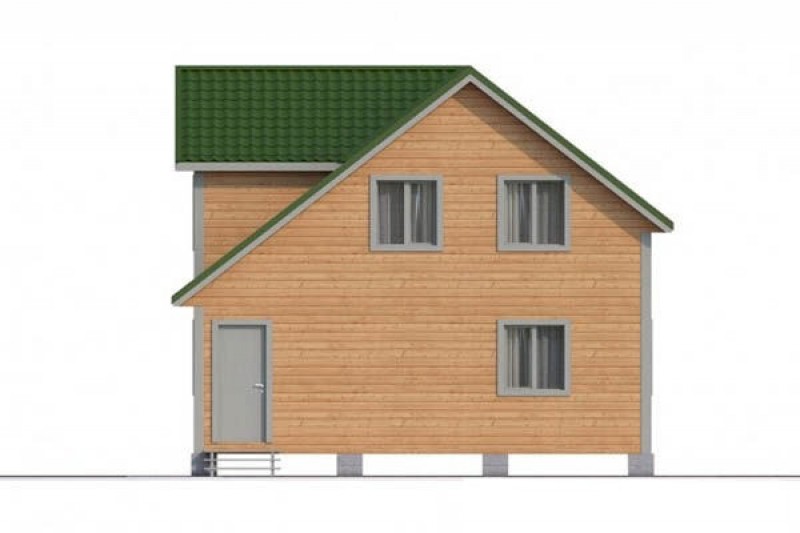 Дачный двухэтажный дом из бруса КА-110