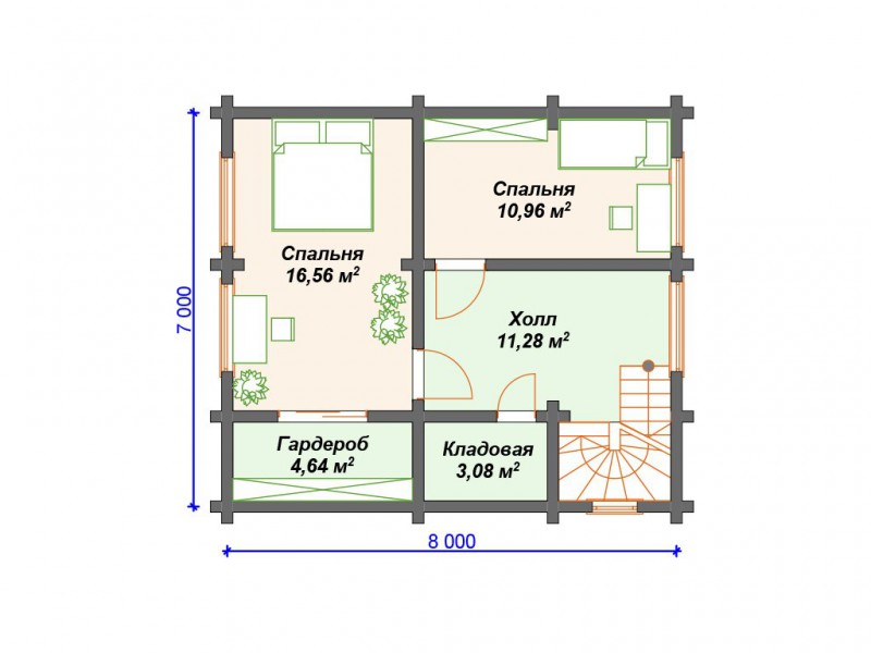 Дачный дом БД-01