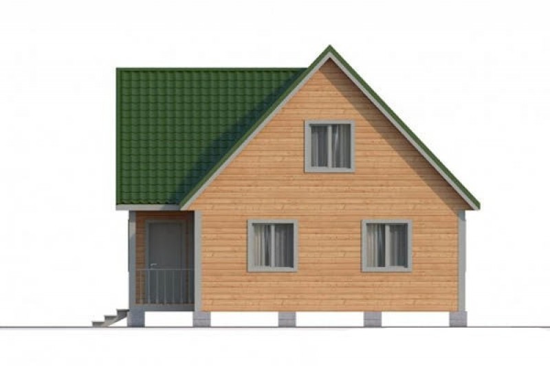 Большой загородный дом из бруса КА-115