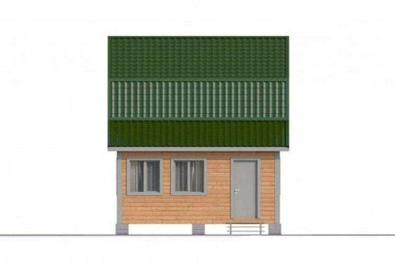 Дом из бруса с пристройкой КА-106