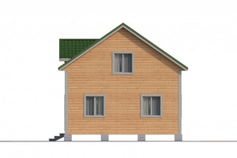 Дом из бруса с мансардой КА-116