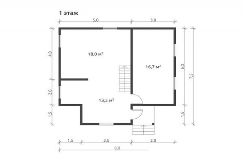 Большой загородный дом из бруса КА-115