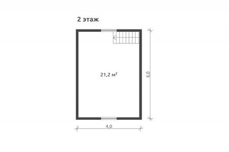 Дом из бруса с крыльцом КА-105