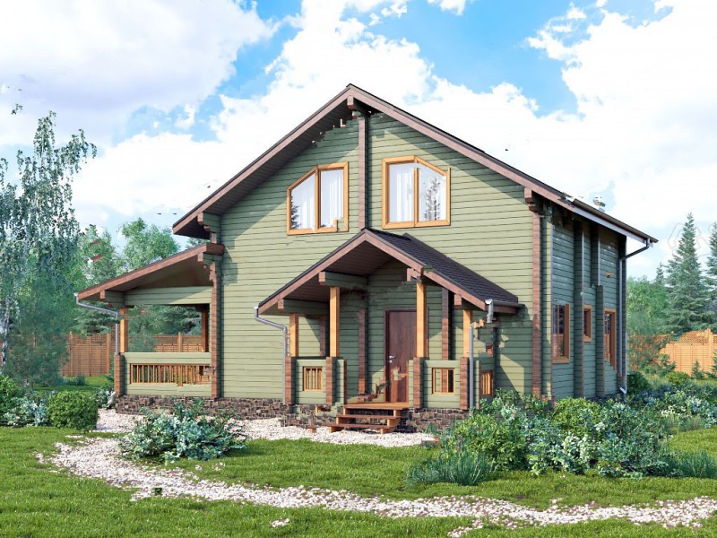 Дом из бруса БД-02