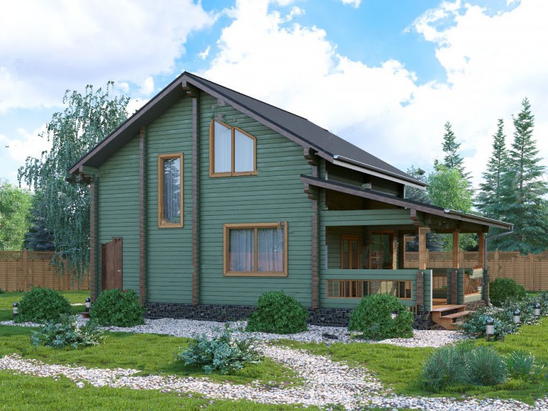 Дом из бруса БД-02