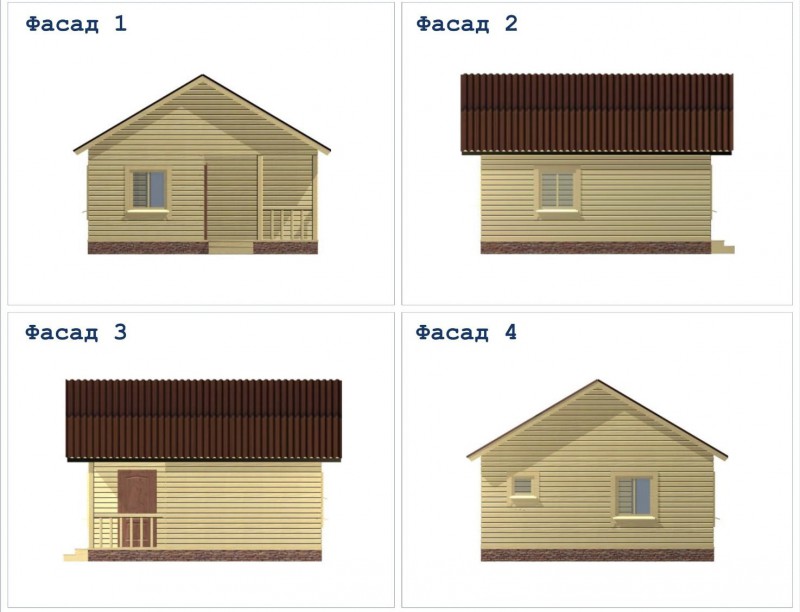 Баня из бруса ББ-15 6 на 6 метров