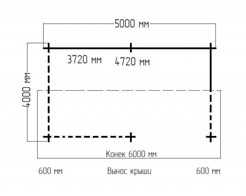 Беседка из бруса БД-03 (4х5)