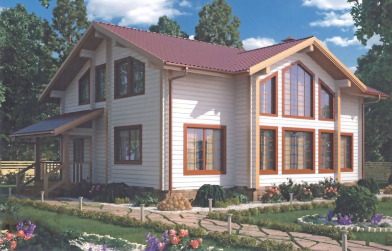 Дом-шале из бруса ФАБ-116