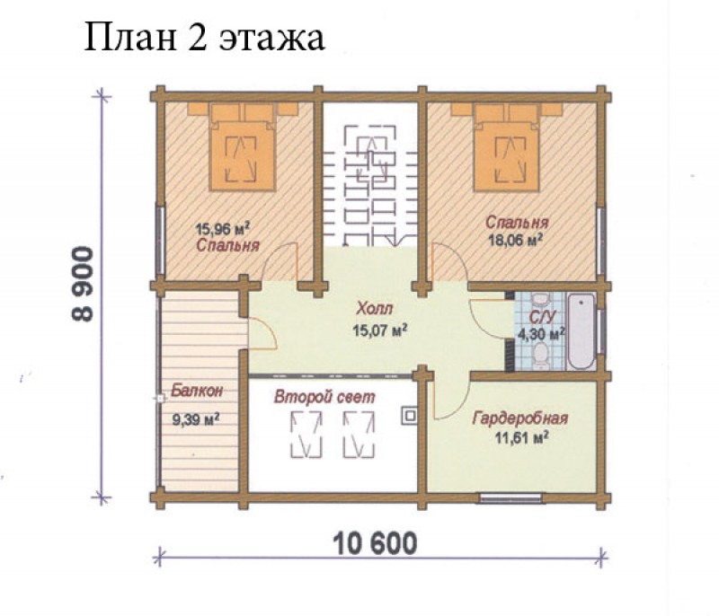 Деревянный дом ФАБ-117