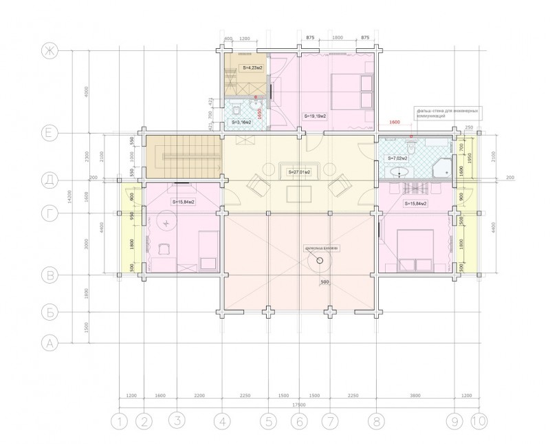 Деревянный коттедж ФАБ-121