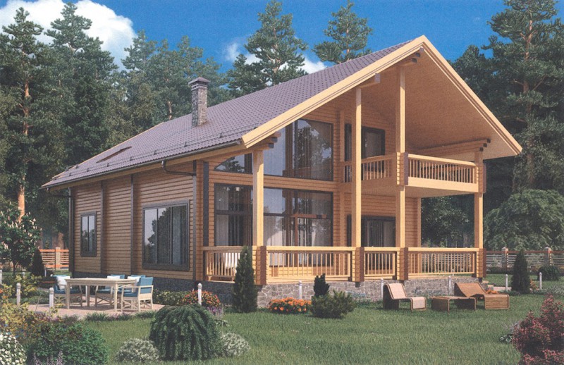 Деревянный дом ФАБ-122