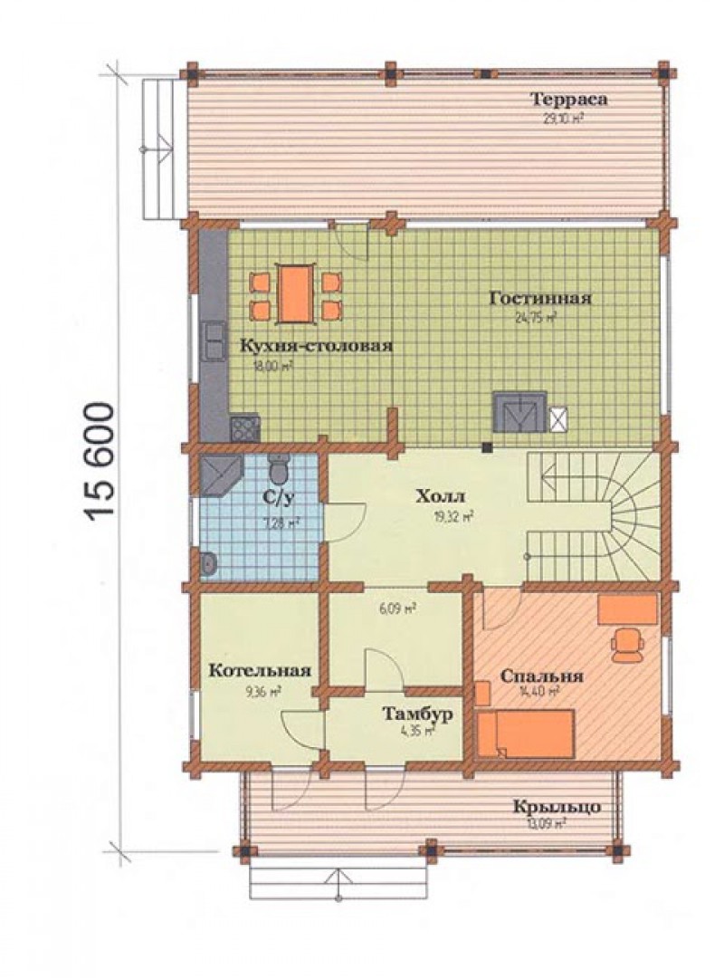 Деревянный дом ФАБ-122