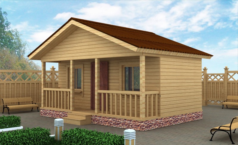 Небольшой дачный дом ДД-01