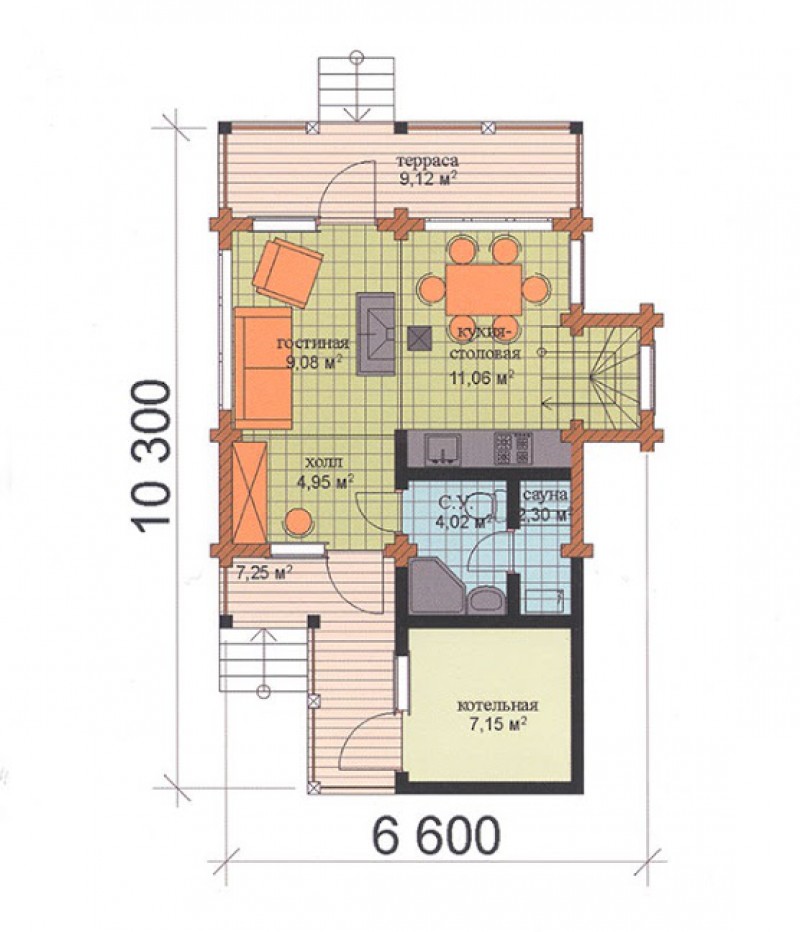 Загородный дом ФАБ-102