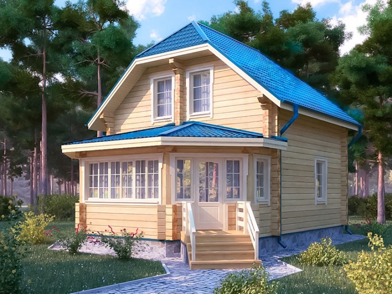 Деревянный коттедж ФАБ-104