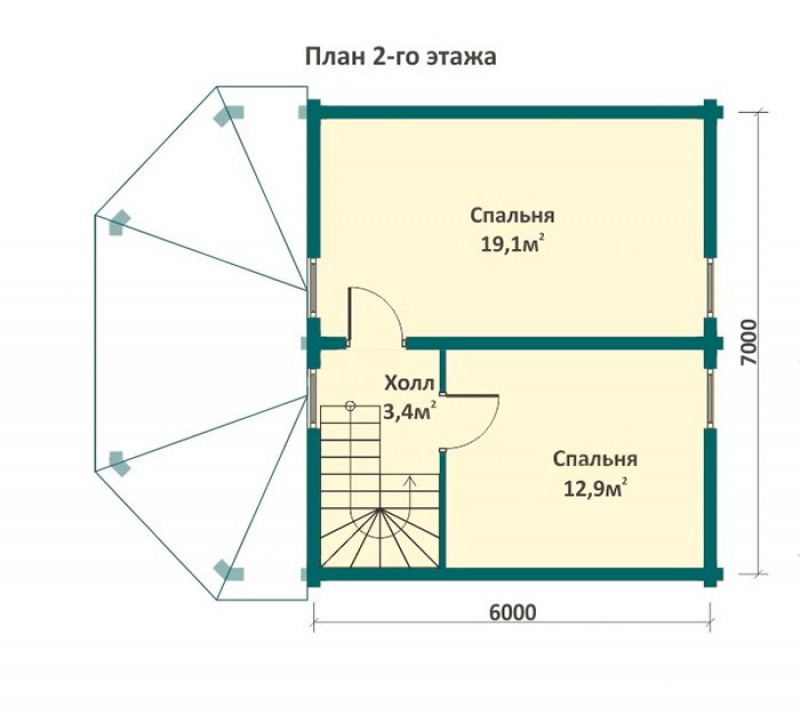 Деревянный коттедж ФАБ-104