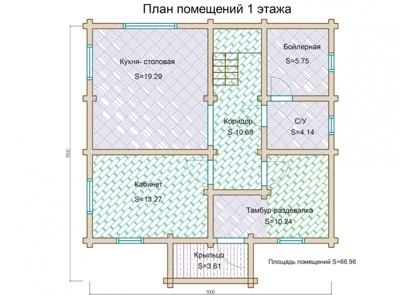 Деревянный дом ФАБ-109