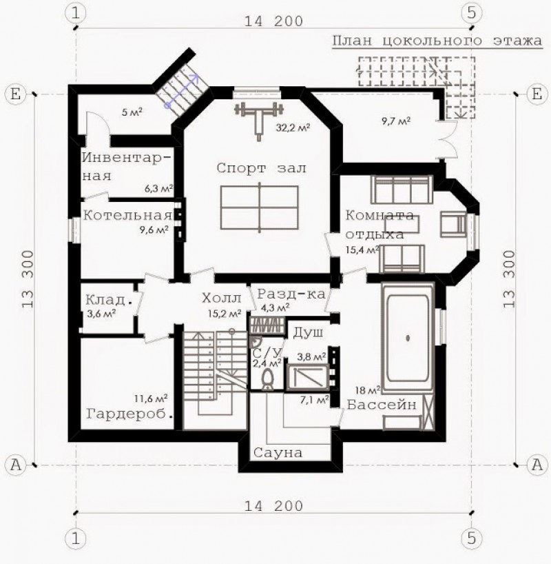 Коттедж с мансардой из бруса ФАБ-127