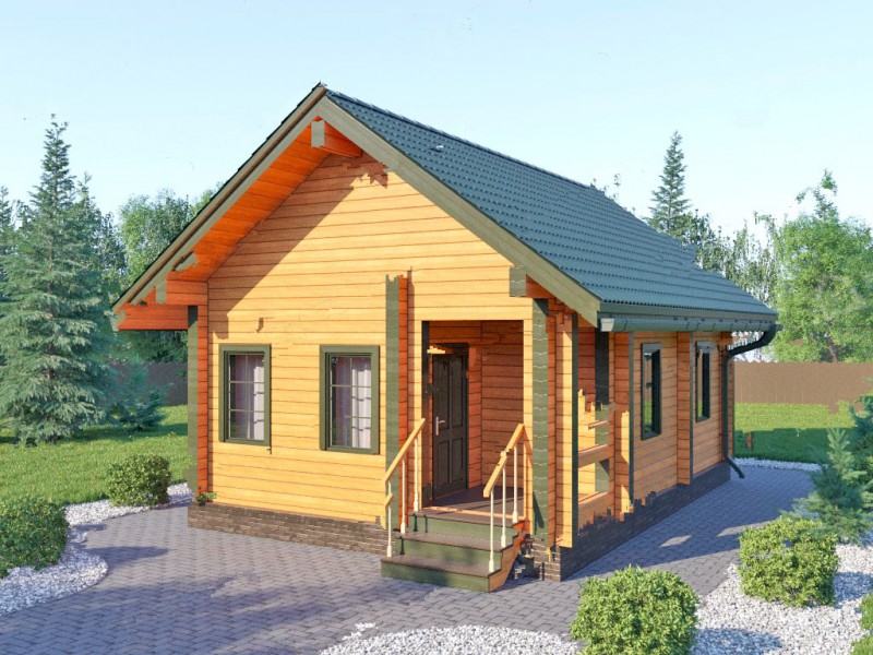 Дом из профилированного бруса БД-05