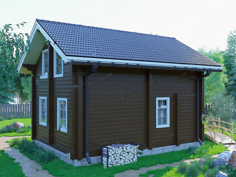 Недорогой дом из бруса БД-04