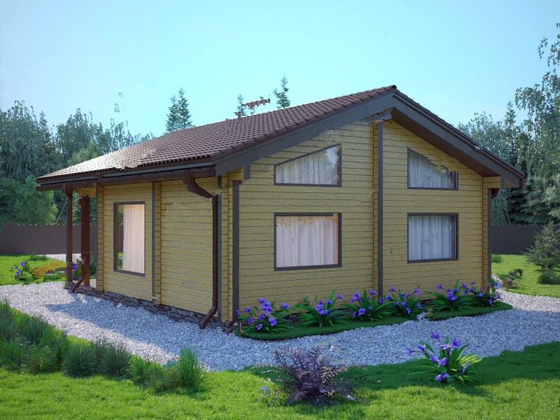 Роскошный дом из бруса БД-09