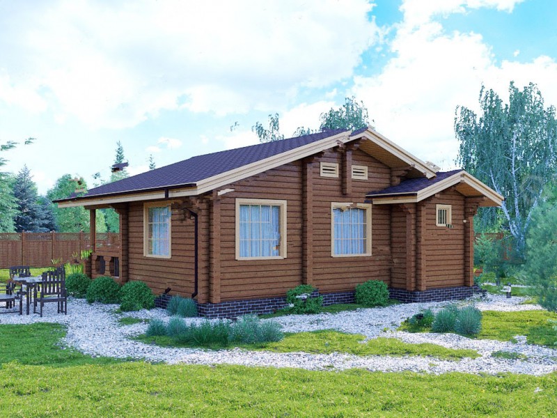 Современный дом из бруса БД-12