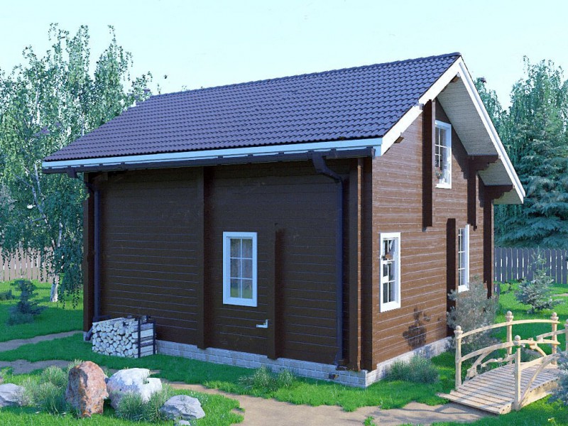Недорогой дом из бруса БД-04