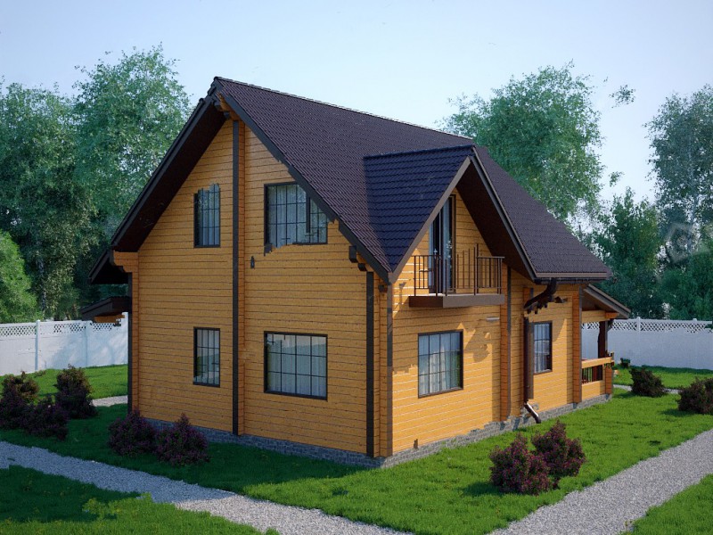Дачный дом из бруса БД-11