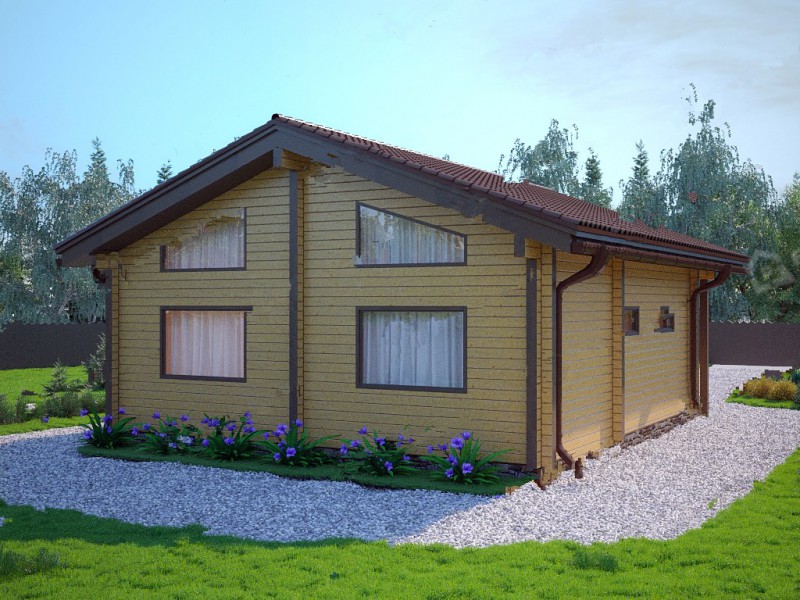Роскошный дом из бруса БД-09