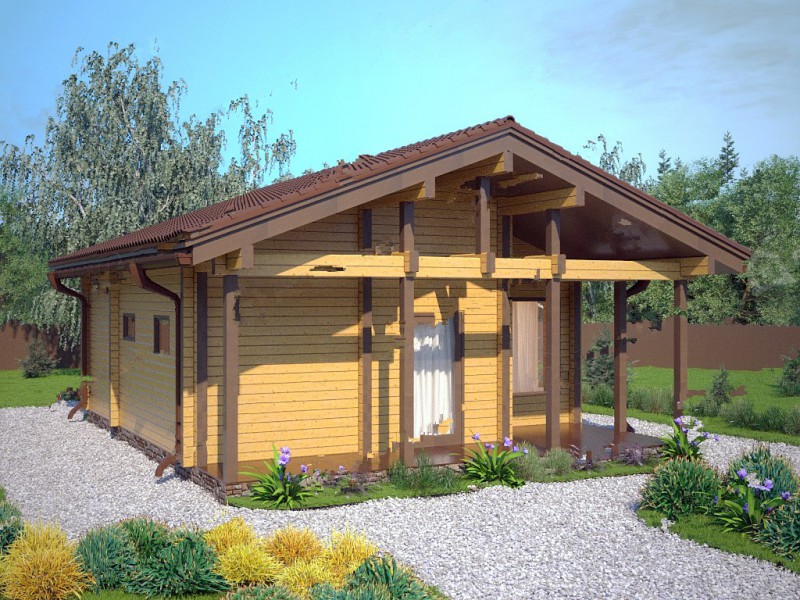 Роскошный дом из бруса БД-09