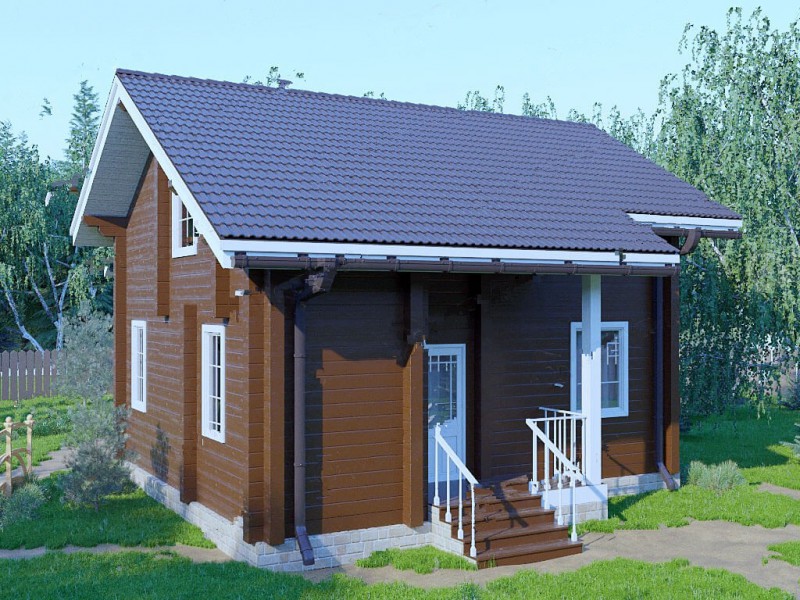 Недорогой дом из бруса БД-04