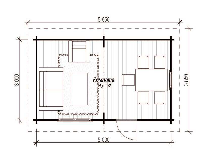 Летний дом-студия ЛД-7 3х5