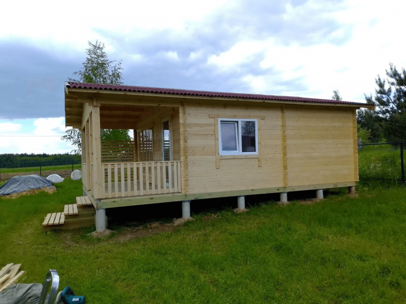 Летний дом из бруса СД-17 8×5.8м