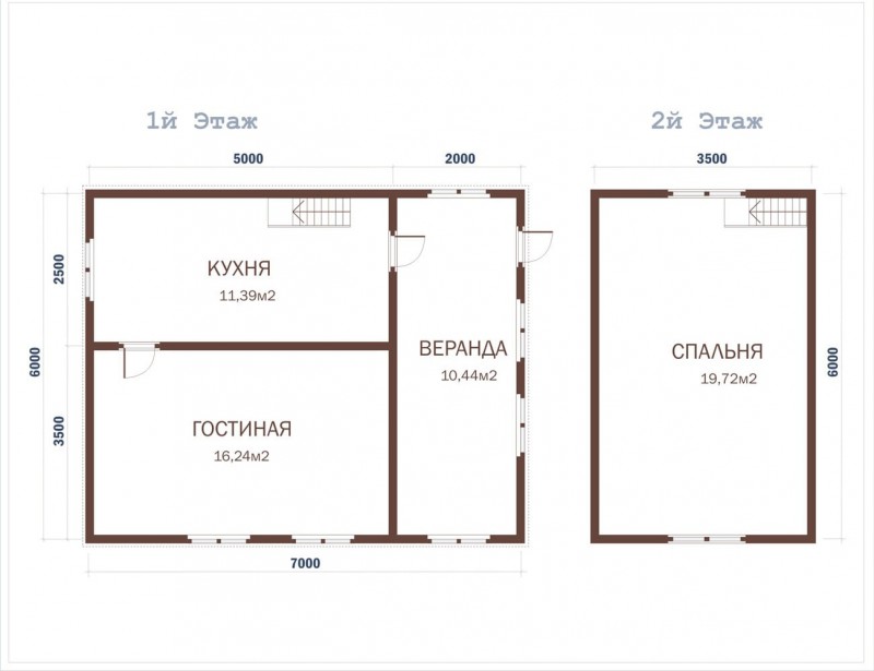 Загородный дом из бруса ДД-19