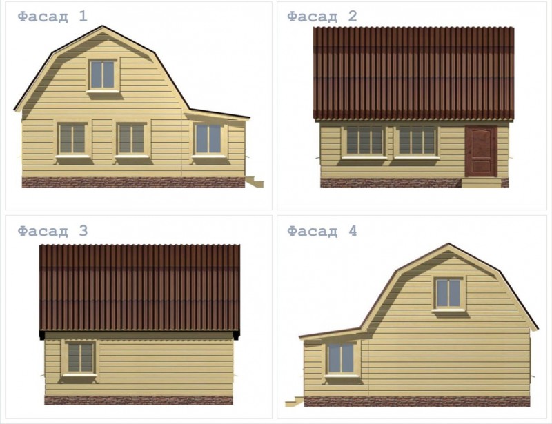 Загородный дом из бруса ДД-19