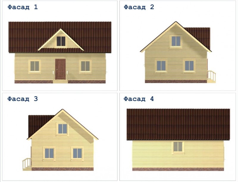 Двухэтажный дачный дом ДД-28