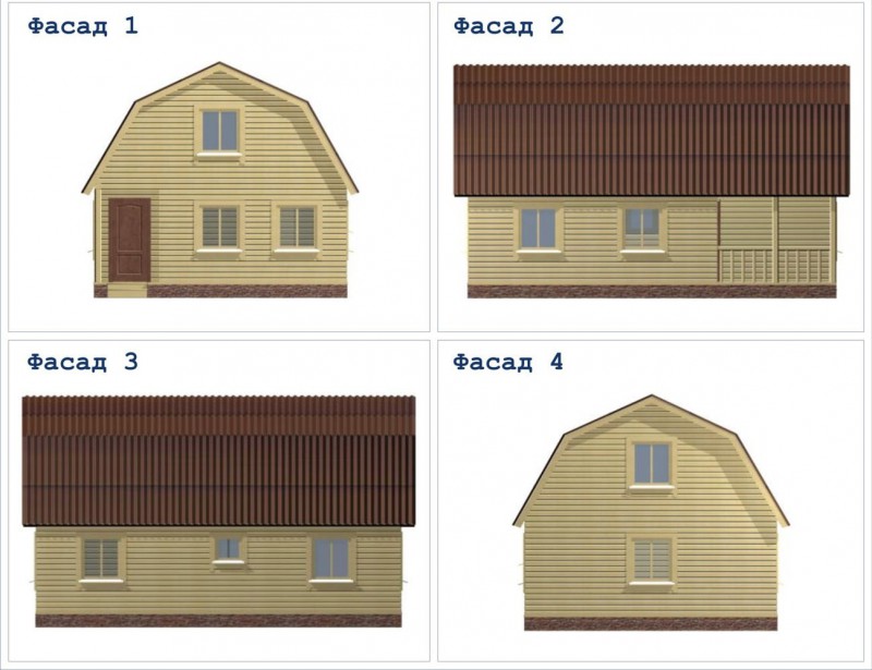 Деревянный домик из бруса ДД-31