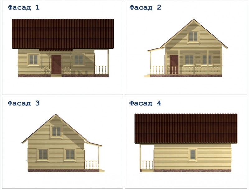 Деревянный дачный дом ДД-36